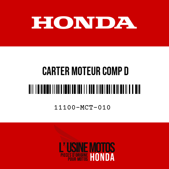 image de 11100-MCT-010 CARTER MOTEUR COMP D