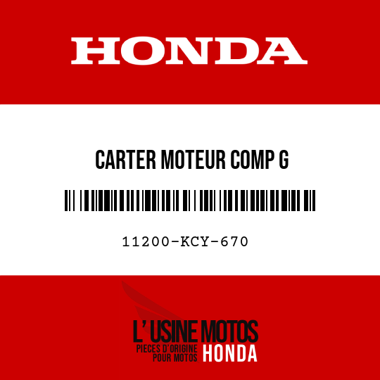 image de 11200-KCY-670 CARTER MOTEUR COMP G