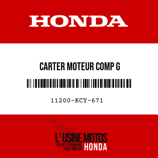 image de 11200-KCY-671 CARTER MOTEUR COMP G