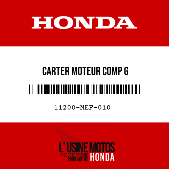 image de 11200-MEF-010 CARTER MOTEUR COMP G