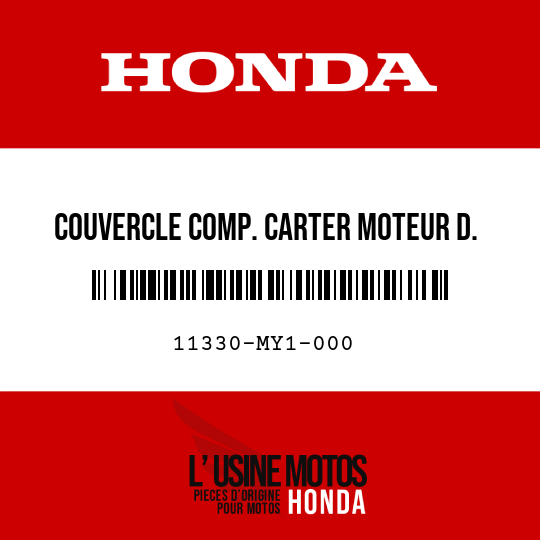 image de 11330-MY1-000 COUVERCLE COMP. CARTER MOTEUR D.