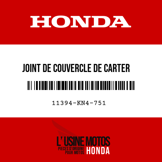 image de 11394-KN4-751 JOINT DE COUVERCLE DE CARTER  MOTEUR G