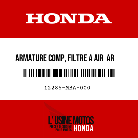 image de 12285-MBA-000 ARMATURE COMP, FILTRE A AIR  AR FIXATION