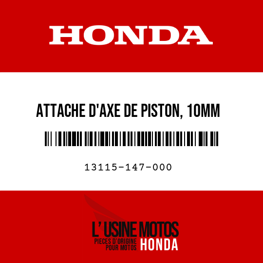 image de 13115-147-000 ATTACHE D'AXE DE PISTON, 10MM