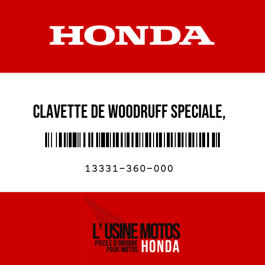 image de 13331-360-000 CLAVETTE DE WOODRUFF SPECIALE, 25X14