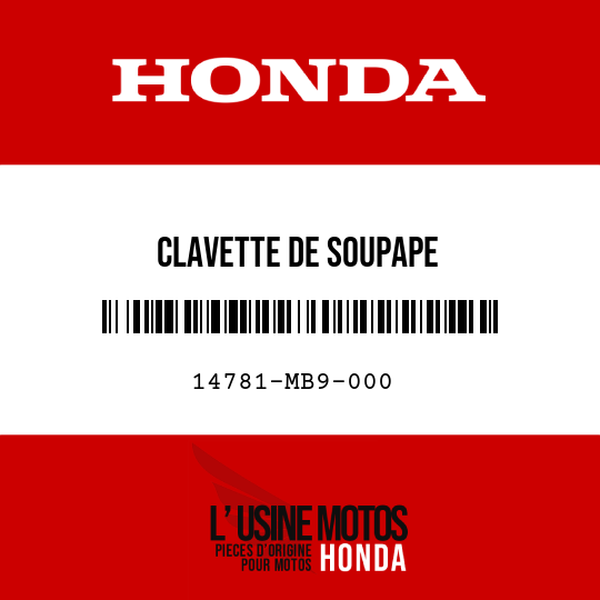 image de 14781-MB9-000 CLAVETTE DE SOUPAPE