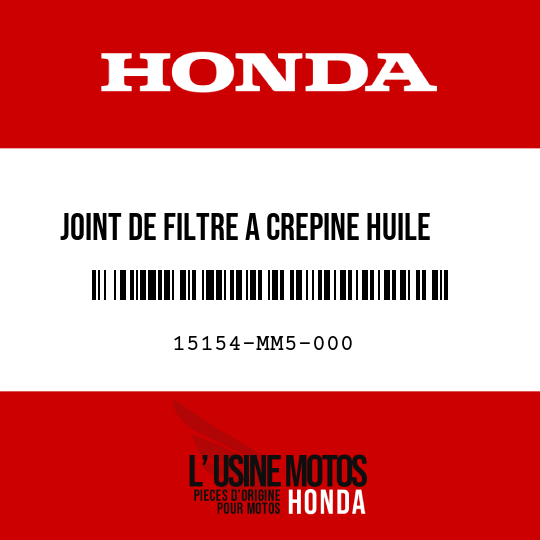 image de 15154-MM5-000 JOINT DE FILTRE A CREPINE HUILE