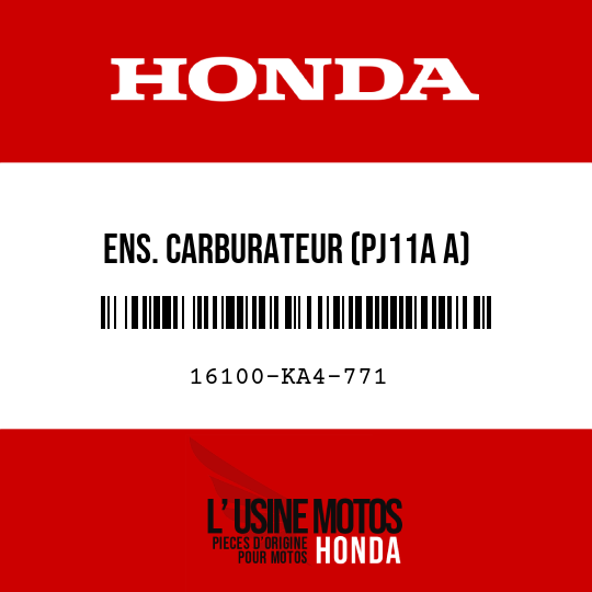 image de 16100-KA4-771 ENS. CARBURATEUR (PJ11A A)