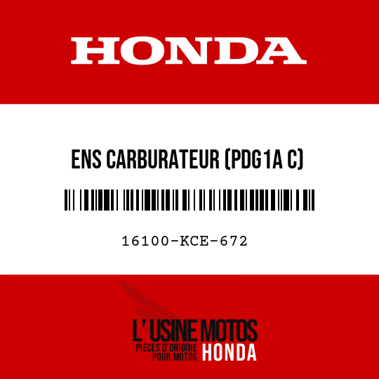 image de 16100-KCE-672 ENS CARBURATEUR (PDG1A C)