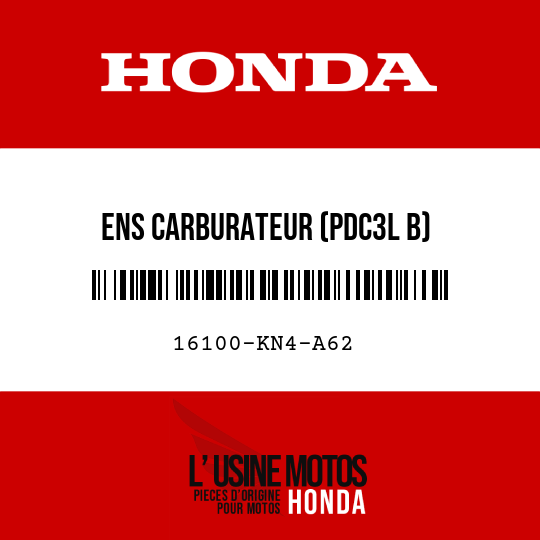 image de 16100-KN4-A62 ENS CARBURATEUR (PDC3L B)