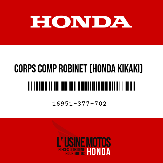 image de 16951-377-702 CORPS COMP ROBINET (HONDA KIKAKI)