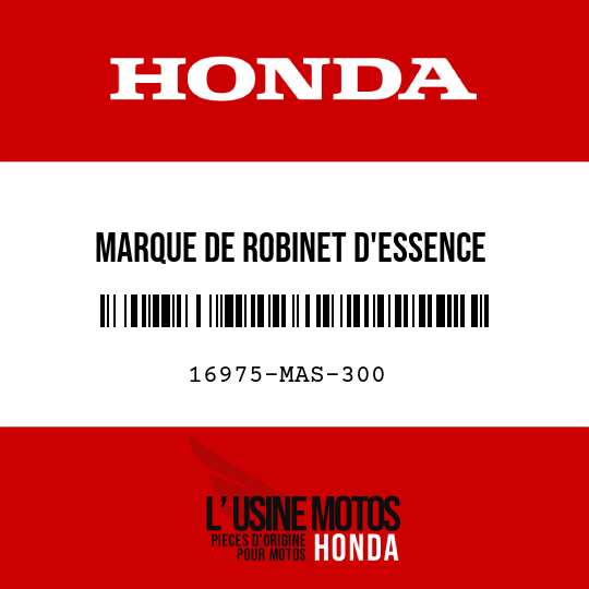 image de 16975-MAS-300 MARQUE DE ROBINET D'ESSENCE