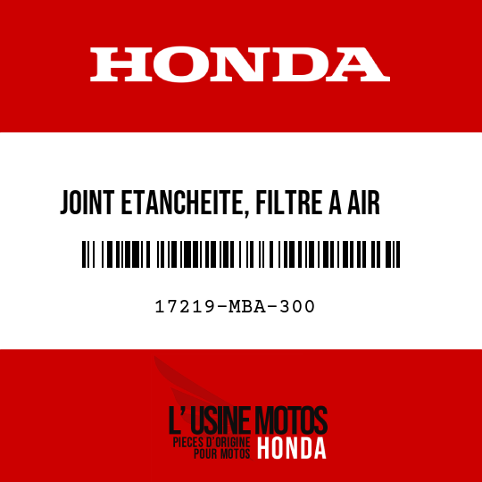 image de 17219-MBA-300 JOINT ETANCHEITE, FILTRE A AIR