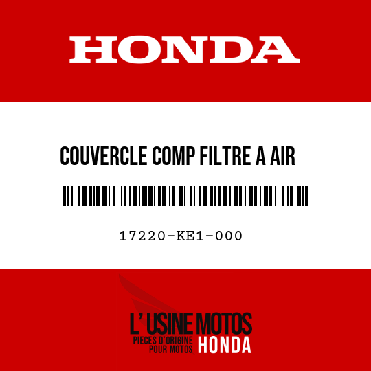 image de 17220-KE1-000 COUVERCLE COMP FILTRE A AIR