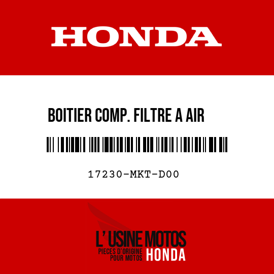 image de 17230-MKT-D00 BOITIER COMP. FILTRE A AIR