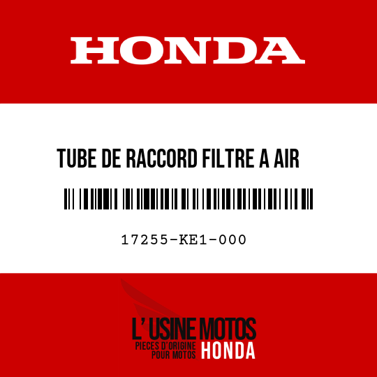 image de 17255-KE1-000 TUBE DE RACCORD FILTRE A AIR