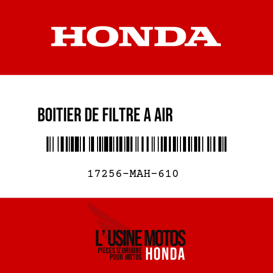 image de 17256-MAH-610 BOITIER DE FILTRE A AIR       SECONDAIRE