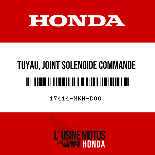 image de 17414-MKH-D00 TUYAU, JOINT SOLENOIDE COMMANDE VIDANGE