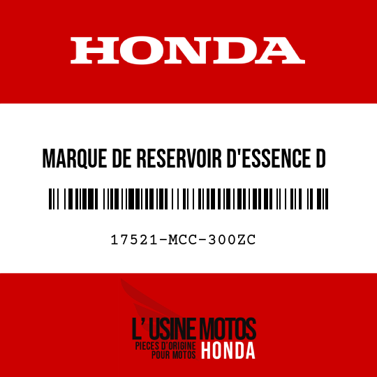 image de 17521-MCC-300ZC MARQUE DE RESERVOIR D'ESSENCE D TYPE3 