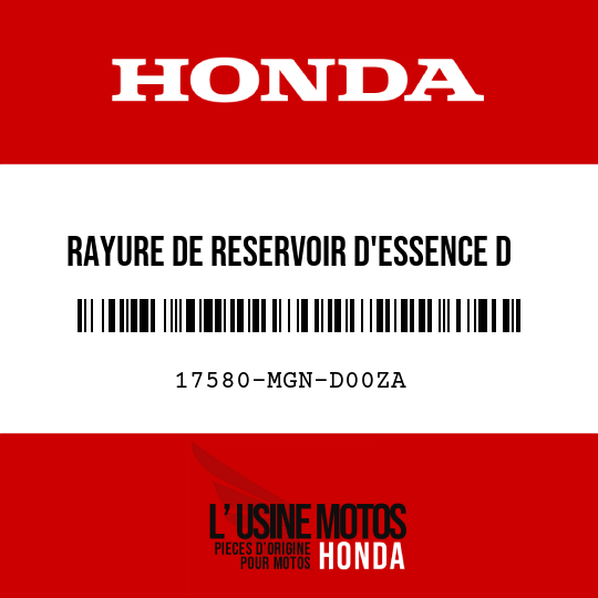 image de 17580-MGN-D00ZA RAYURE DE RESERVOIR D'ESSENCE D TYPE1