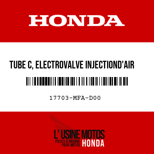 image de 17703-MFA-D00 TUBE C, ELECTROVALVE INJECTIOND'AIR