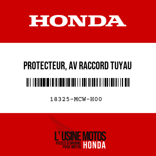 image de 18325-MCW-H00 PROTECTEUR, AV RACCORD TUYAU