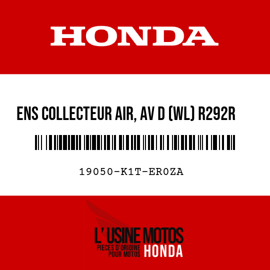 image de 19050-K1T-ER0ZA ENS COLLECTEUR AIR, AV D (WL) R292R