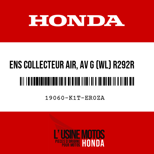 image de 19060-K1T-ER0ZA ENS COLLECTEUR AIR, AV G (WL) R292R