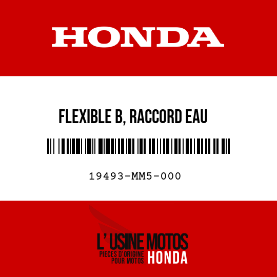 image de 19493-MM5-000 FLEXIBLE B, RACCORD EAU