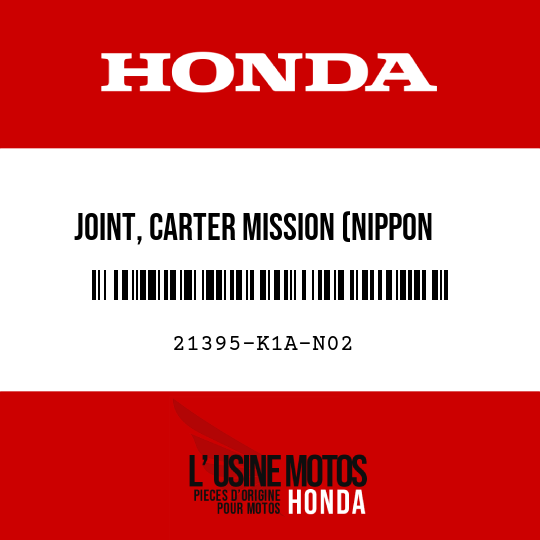 image de 21395-K1A-N02 JOINT, CARTER MISSION (NIPPON LEAKLESS)