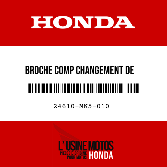 image de 24610-MK5-010 BROCHE COMP CHANGEMENT DE    VITESSE