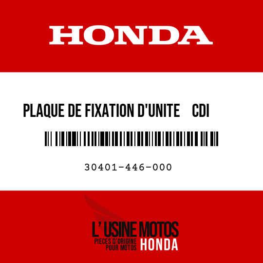 image de 30401-446-000 PLAQUE DE FIXATION D'UNITE    CDI