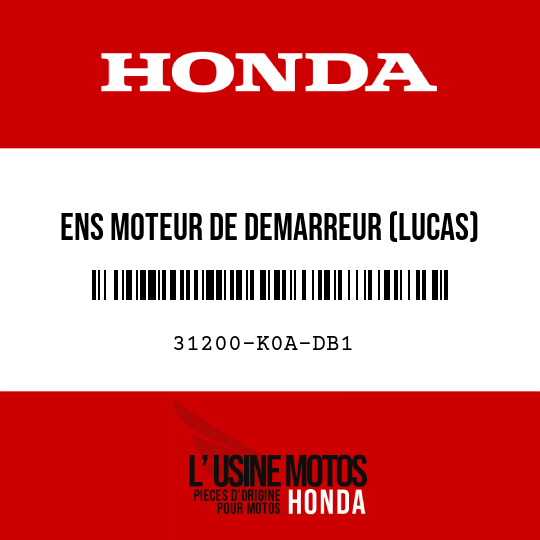 image de 31200-K0A-DB1 ENS MOTEUR DE DEMARREUR (LUCAS)