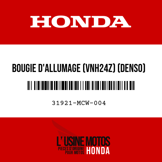 image de 31921-MCW-004 BOUGIE D'ALLUMAGE (VNH24Z) (DENSO)