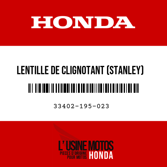 image de 33402-195-023 LENTILLE DE CLIGNOTANT (STANLEY)