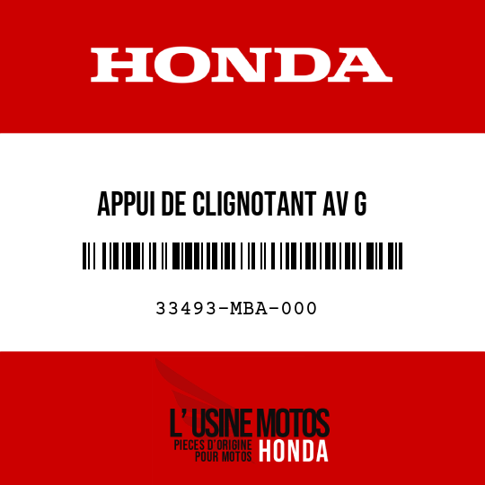 image de 33493-MBA-000 APPUI DE CLIGNOTANT AV G