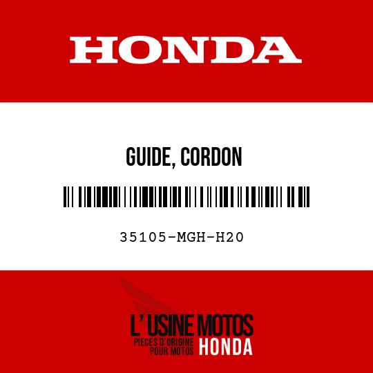 image de 35105-MGH-H20 GUIDE, CORDON