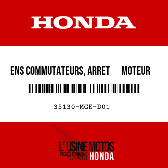 image de 35130-MGE-D01 ENS COMMUTATEURS, ARRET      MOTEUR ET MODE D-N