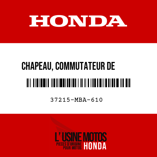 image de 37215-MBA-610 CHAPEAU, COMMUTATEUR DE       REINITIALISATION