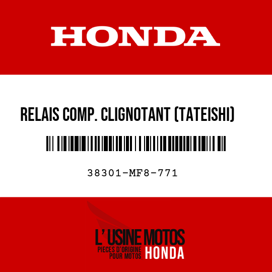 image de 38301-MF8-771 RELAIS COMP. CLIGNOTANT (TATEISHI)