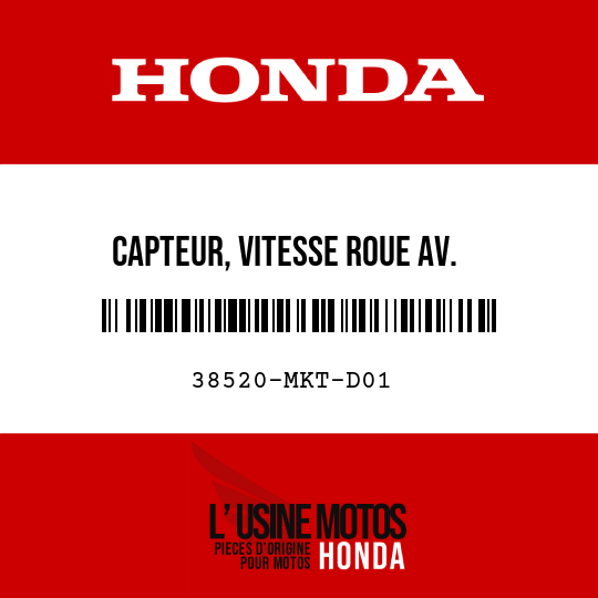 image de 38520-MKT-D01 CAPTEUR, VITESSE ROUE AV.