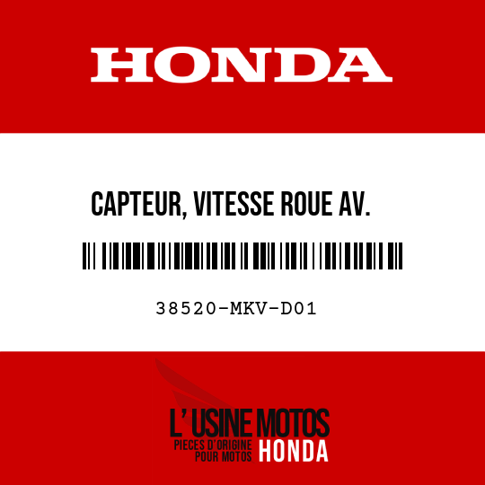 image de 38520-MKV-D01 CAPTEUR, VITESSE ROUE AV.