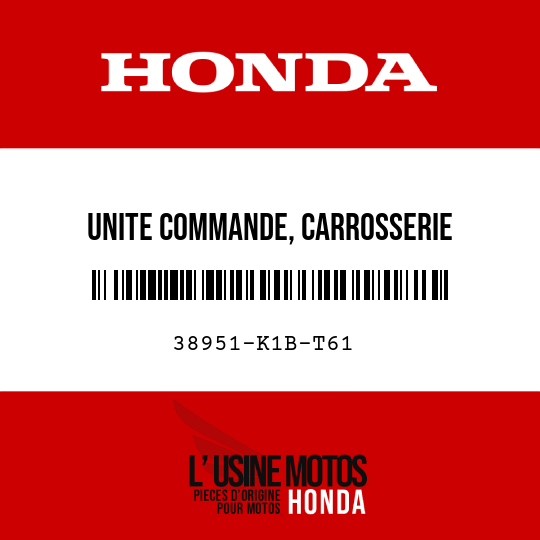 image de 38951-K1B-T61 UNITE COMMANDE, CARROSSERIE