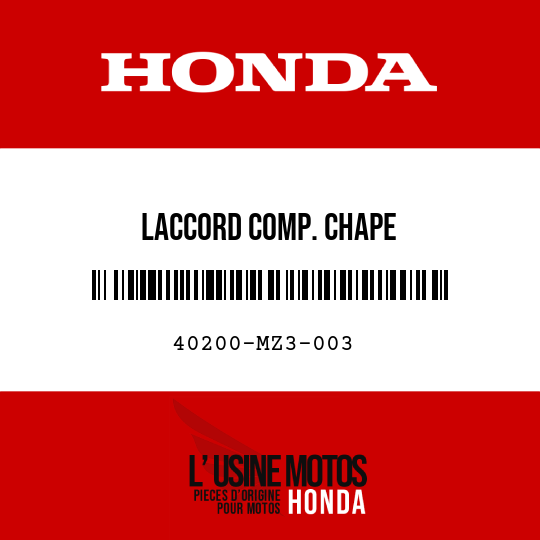 image de 40200-MZ3-003 LACCORD COMP. CHAPE