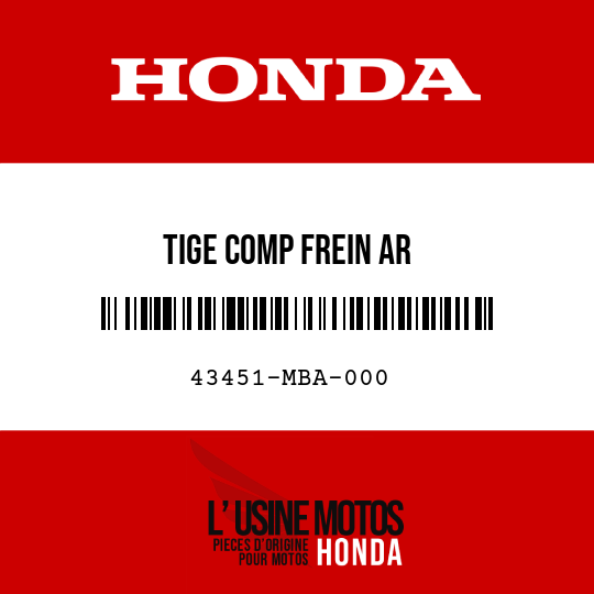 image de 43451-MBA-000 TIGE COMP FREIN AR