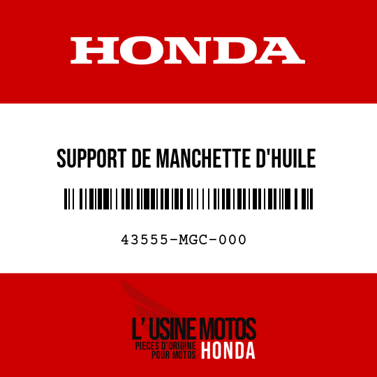 image de 43555-MGC-000 SUPPORT DE MANCHETTE D'HUILE