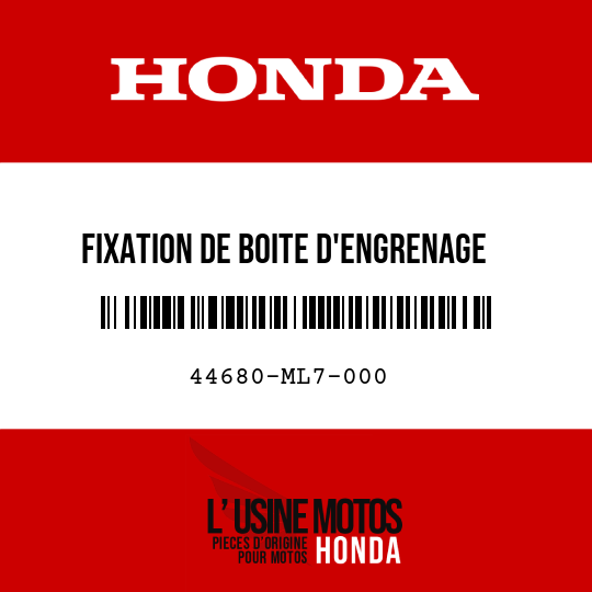 image de 44680-ML7-000 FIXATION DE BOITE D'ENGRENAGE