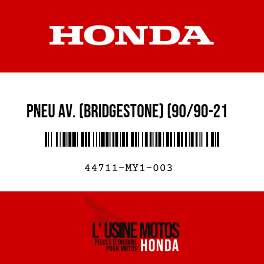 image de 44711-MY1-003 PNEU AV. (BRIDGESTONE) (90/90-21 54H)