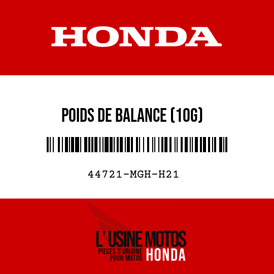 image de 44721-MGH-H21 POIDS DE BALANCE (10G)