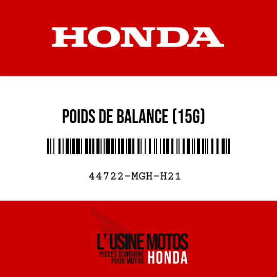 image de 44722-MGH-H21 POIDS DE BALANCE (15G)